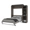 Bestar Orion Queen Murphy Bed with Narrow Shelving Unit (85W), Bark Gray & Graphite 116880-000047 - alternate 9